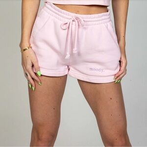 MOODS Women’s Moody Pink 2” Inseam Soft Sweat Shorts Size XL